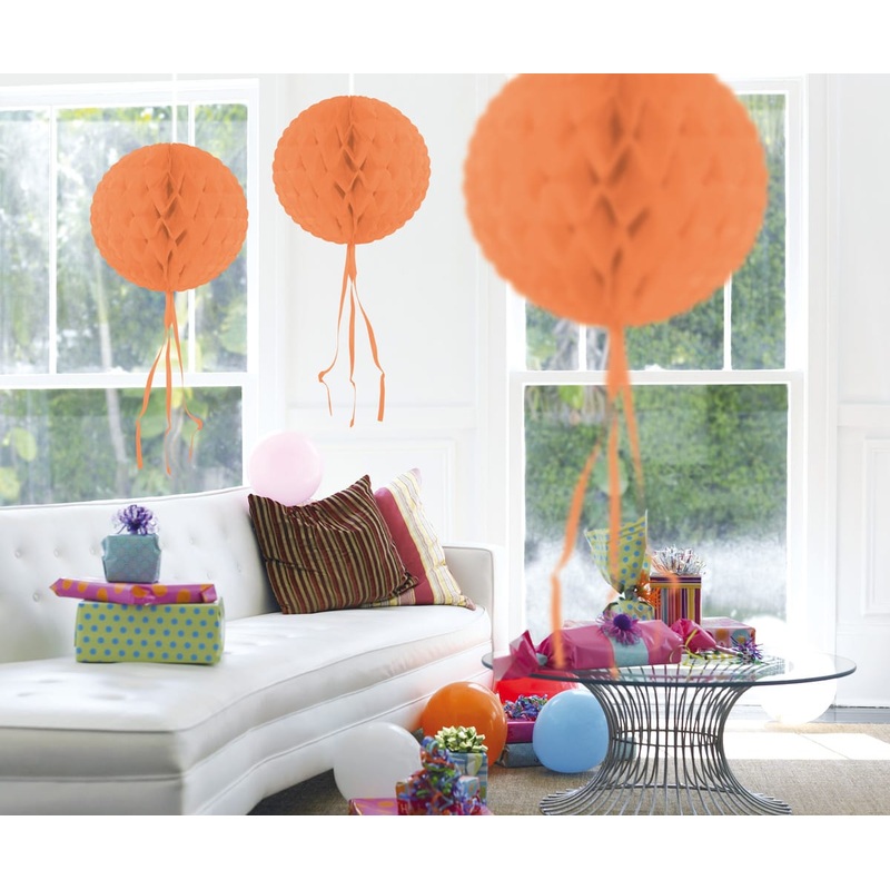 Honeycomb ball, salmon-colored 30cm