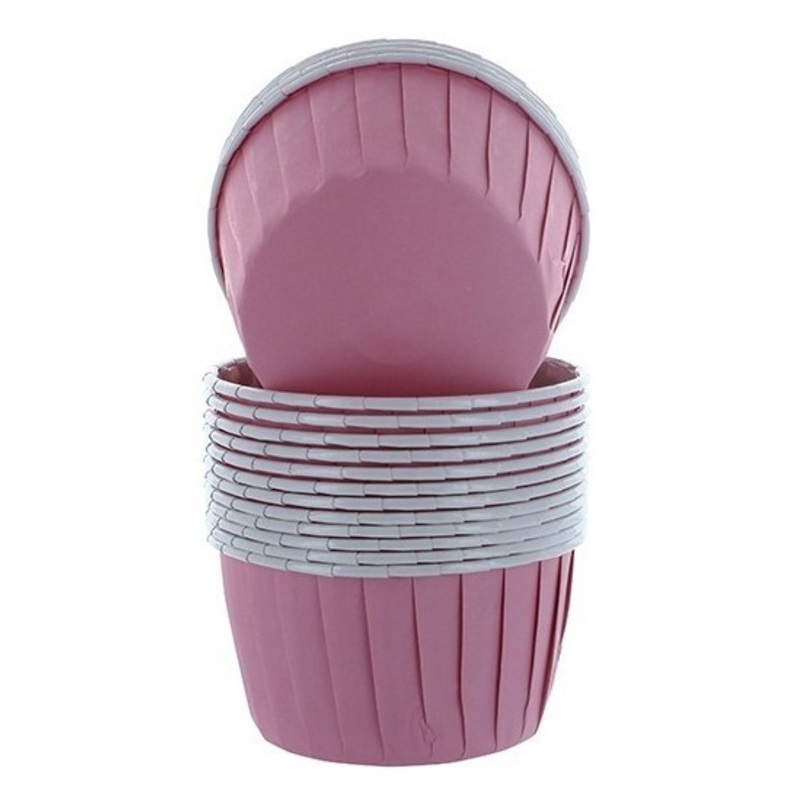 24 pink baking cups