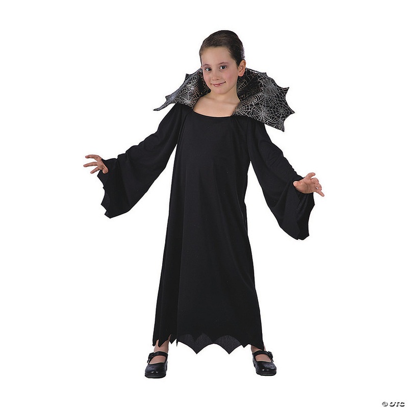 Black and Gray Vampire Girl Child Halloween Costume – Medium