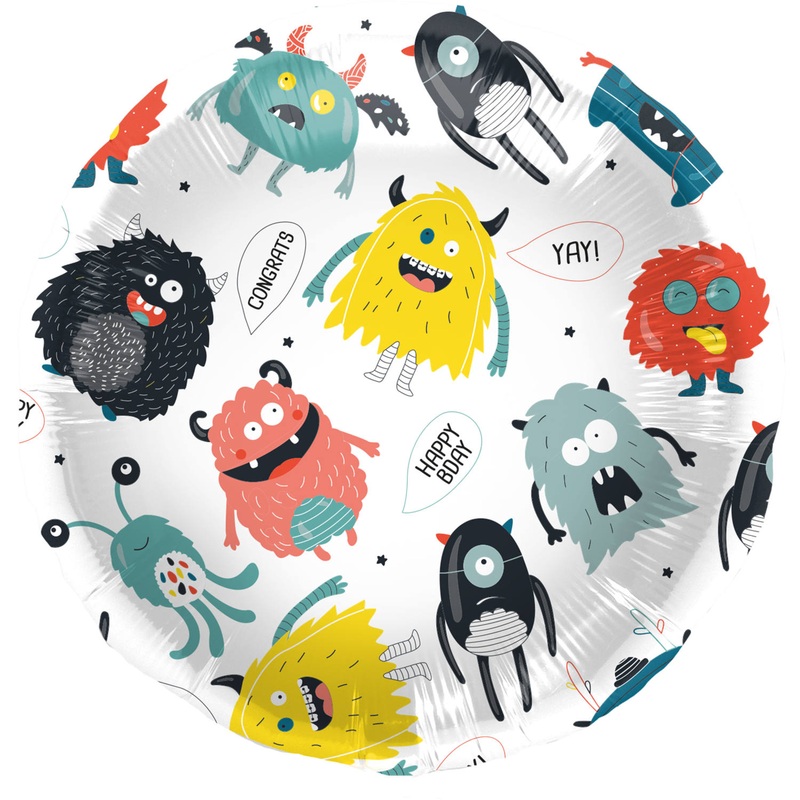 Monster swarm foil balloon 45cm