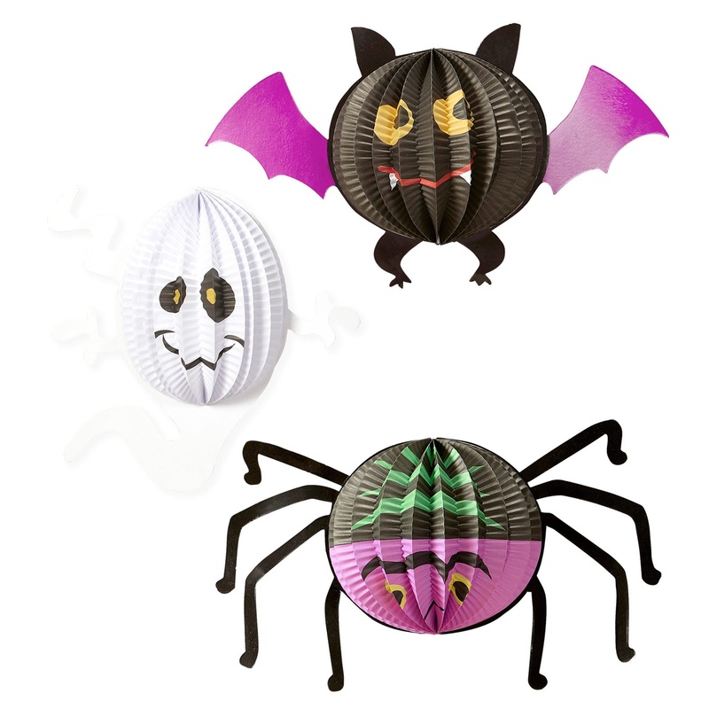 Set of 3 Monster Party Lanterns
