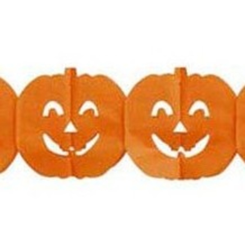 Happy pumpkin Halloween garland 300cm