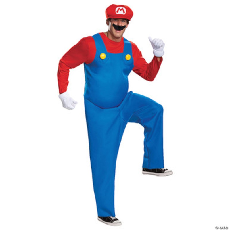 Mario Brothers Deluxe Adult Costume Medium