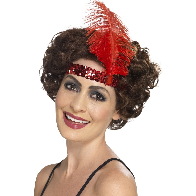 Red Malin 20 sequin headband