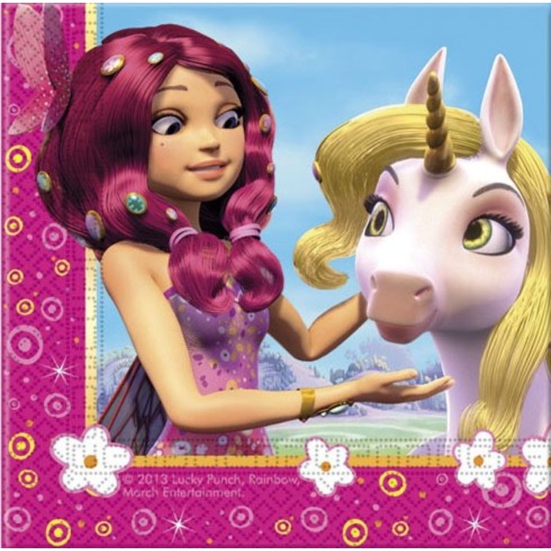 20 Mia And Me fairy party napkins 33cm