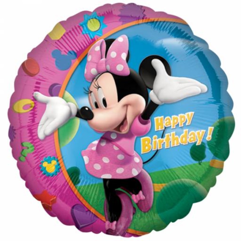 Minnie Mouse Happy Birthday Foil Balloon – 17