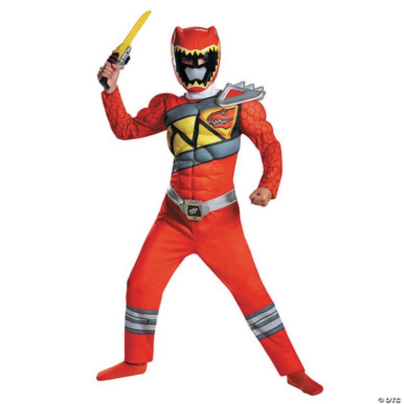 Power Ranger Dino Charge Muscle Child Costume Red  Small