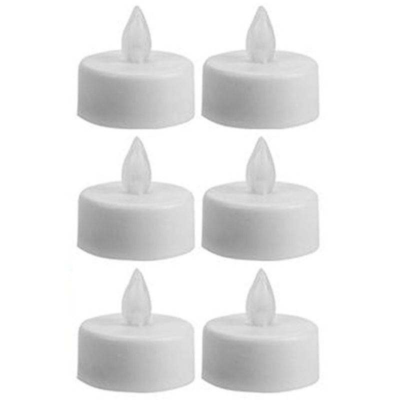 5 flickering LED tea lights