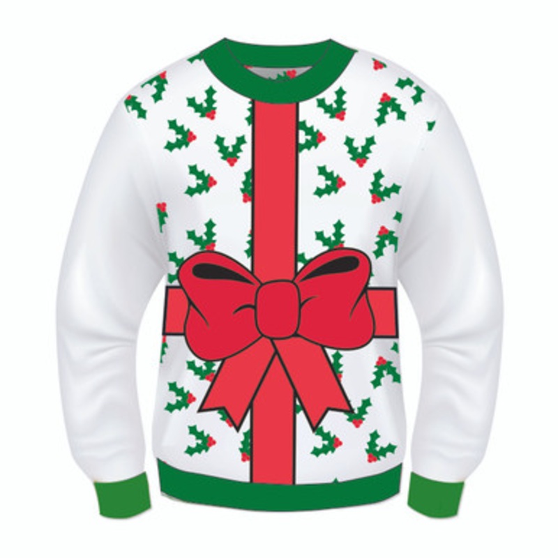 All Wrapped Up Adult Christmas Sweater SALE Medium