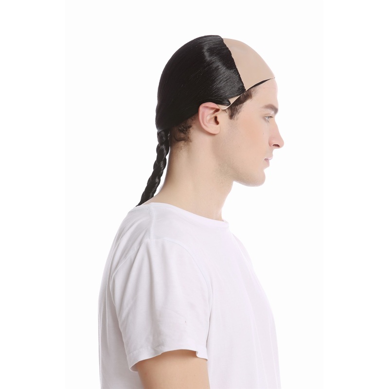 Wig Men Man Chinese China Qing Dynasty Manchu bald braided queue 91015