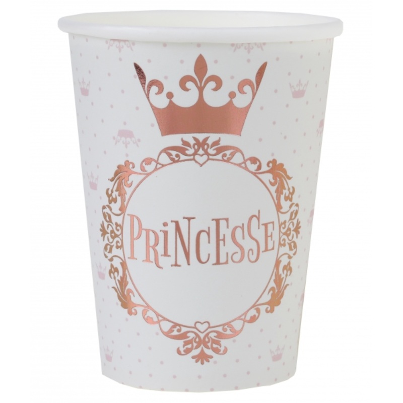 10 Princesse paper cups 270ml