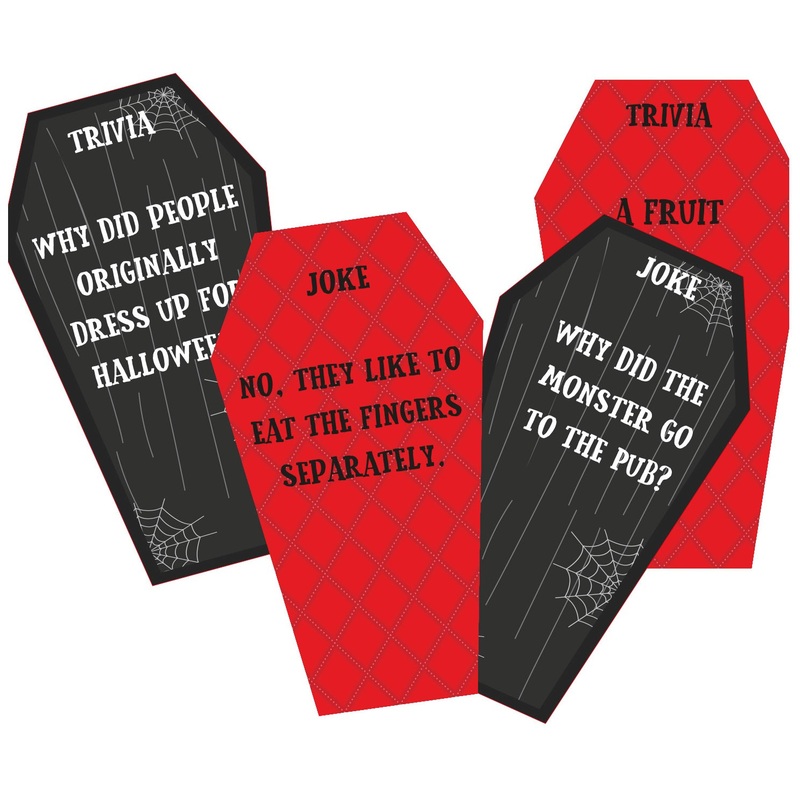 25 Halloween quizzes and jokes cards for adults