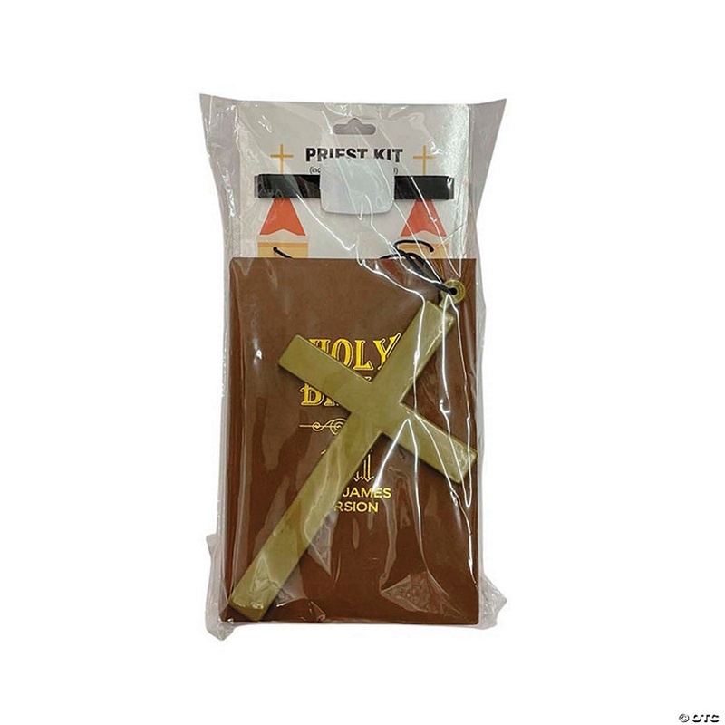 Adults Priest Costume Accessory Kit – 3 Pc.