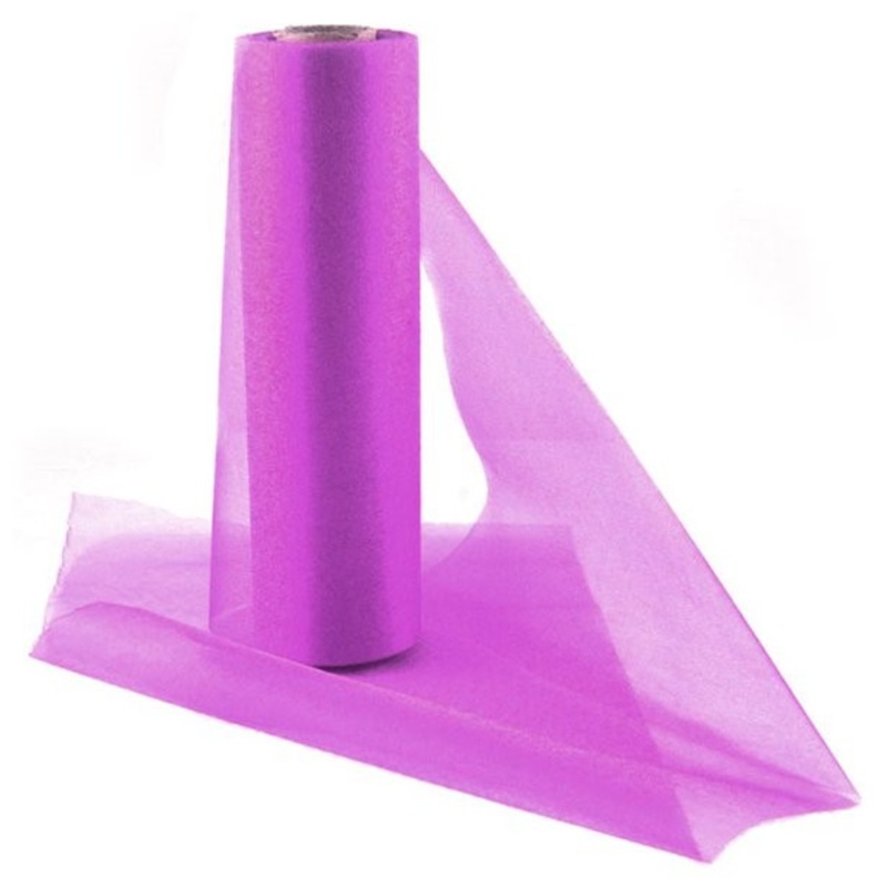 Violet organza fabric Judy 25m x 29cm