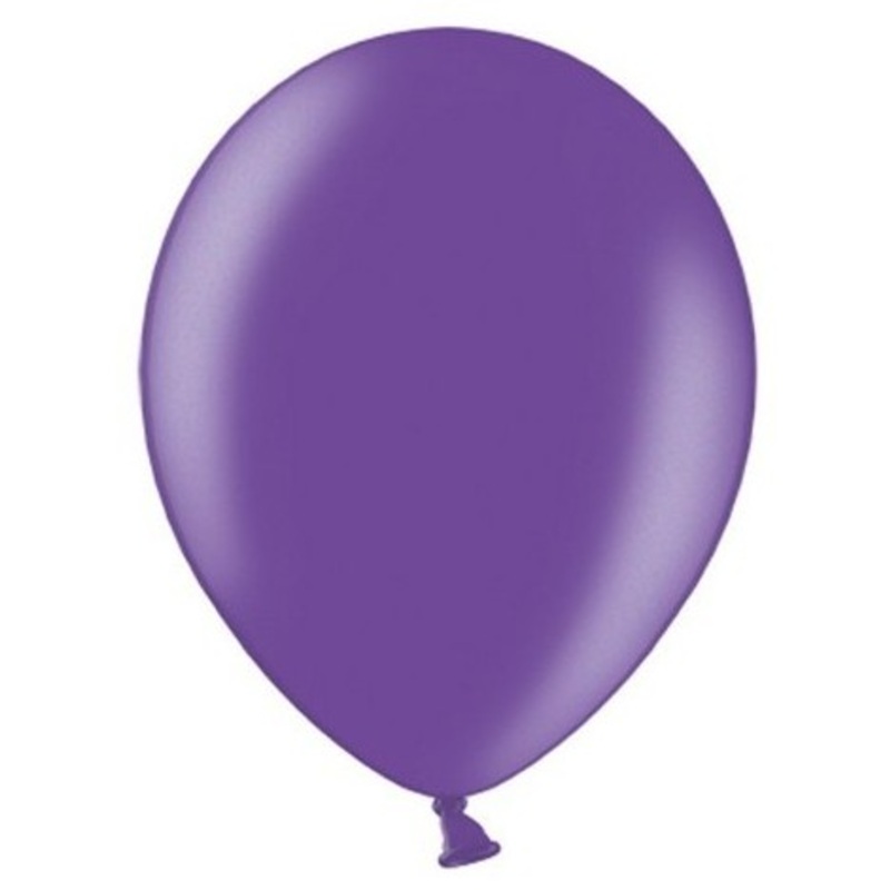 20 party star metallic balloons purple 27cm
