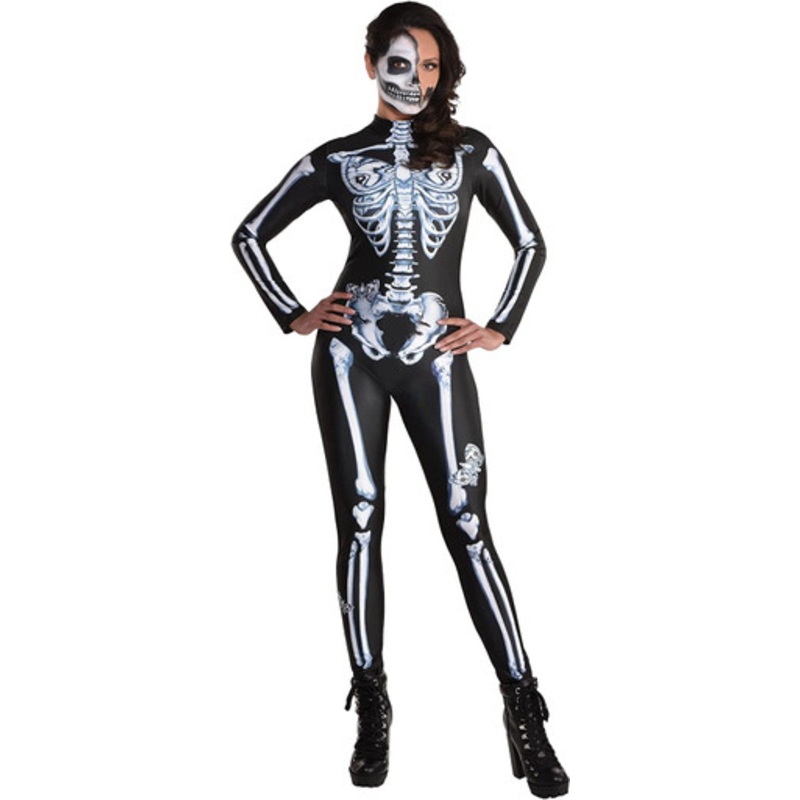 Skeleton Catsuit – Adult Female Small/Medium