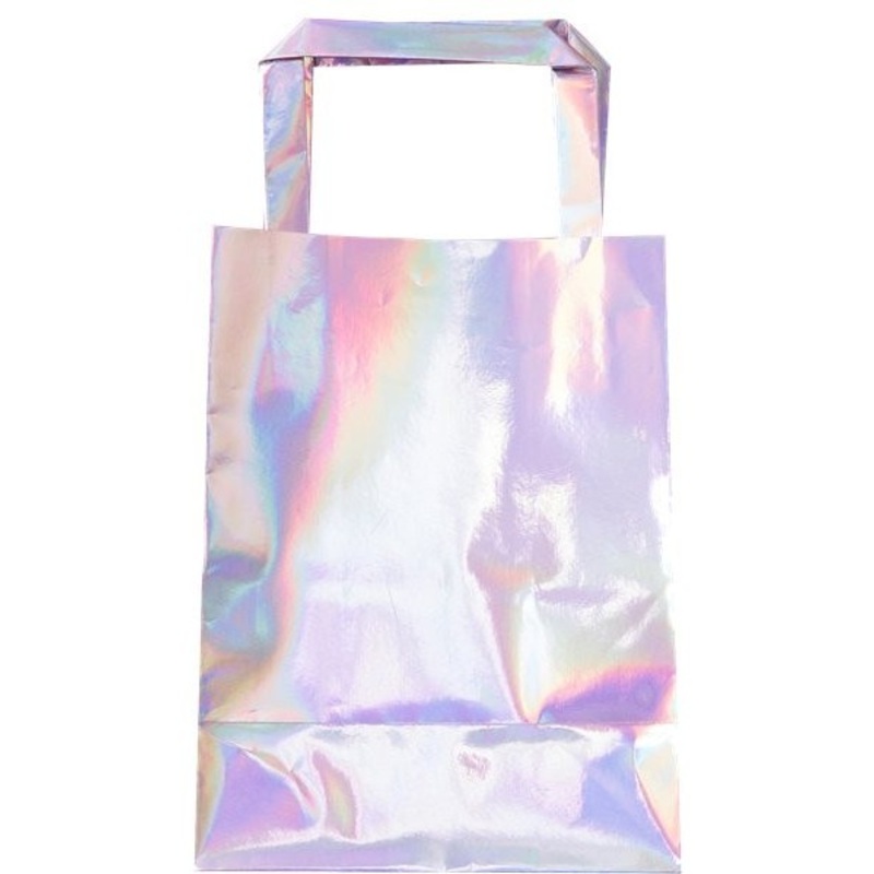 5 iridescent gift bags for giving away