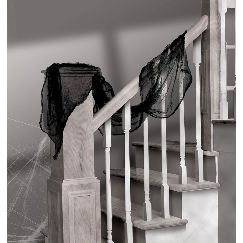 Black tulle fabric 6m