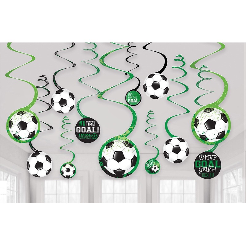 12 football game time spiral hangers