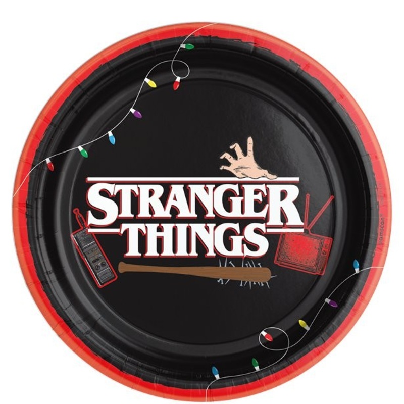8 Stranger Things paper plates 23cm