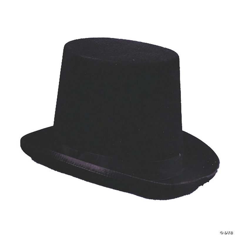 Adults Black Stovepipe Hat – Extra Large