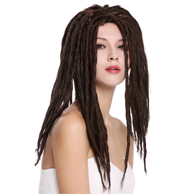 Man Woman Unisex Party Wig Dreadlocks Rasta Rastafari Brown Halloween 90674
