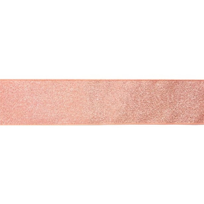 Rose gold satin cake frill 1m