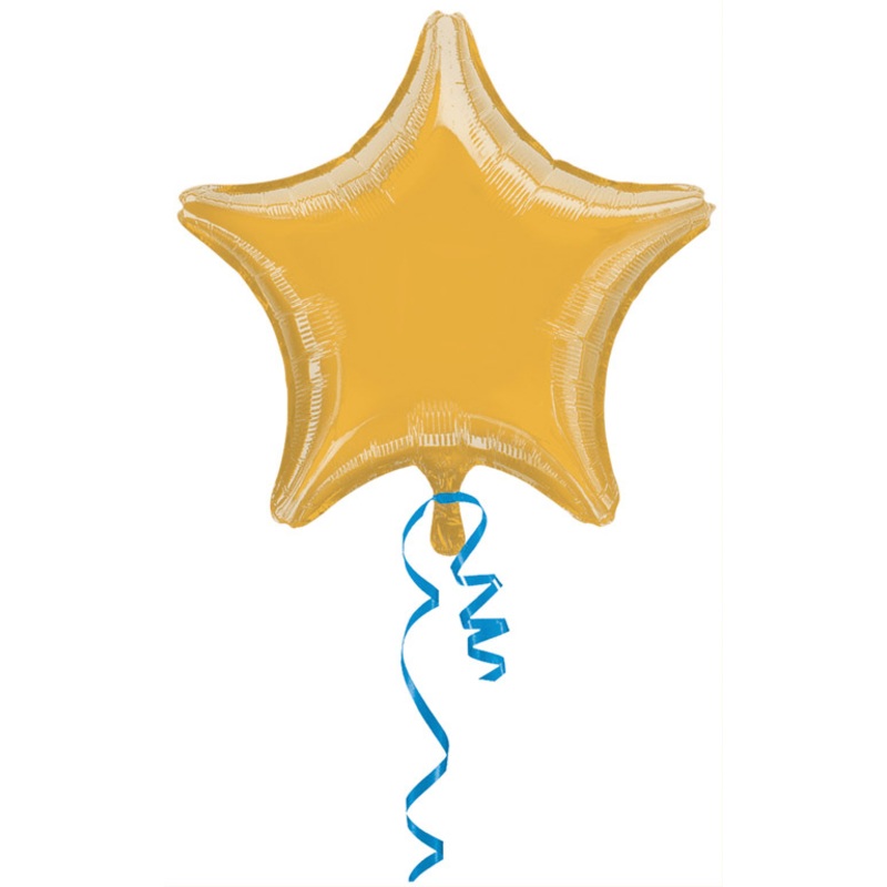 Sparkling Star balloon gold