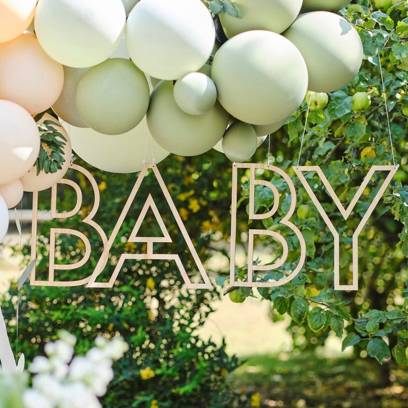 Wooden baby hanging decoration XXcm