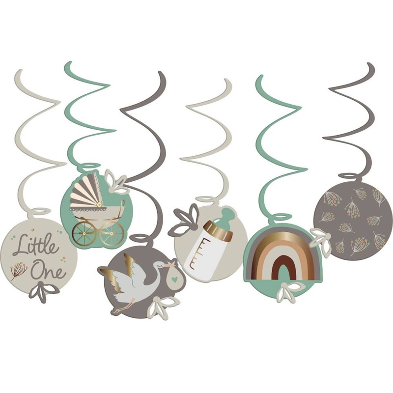 6 Little One Swirl Hanging Decoration