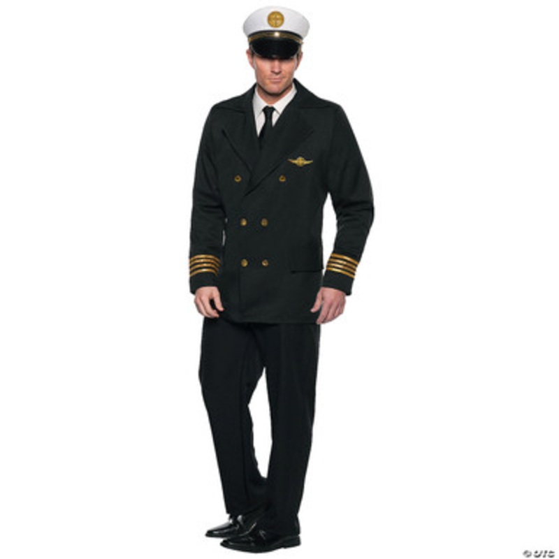 Air Pilot Pan Am Adult Deluxe Costume Standard