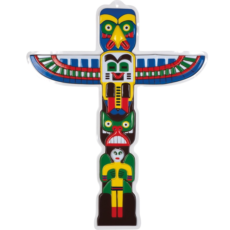 Totem Pole Indian Party Wall Decoration