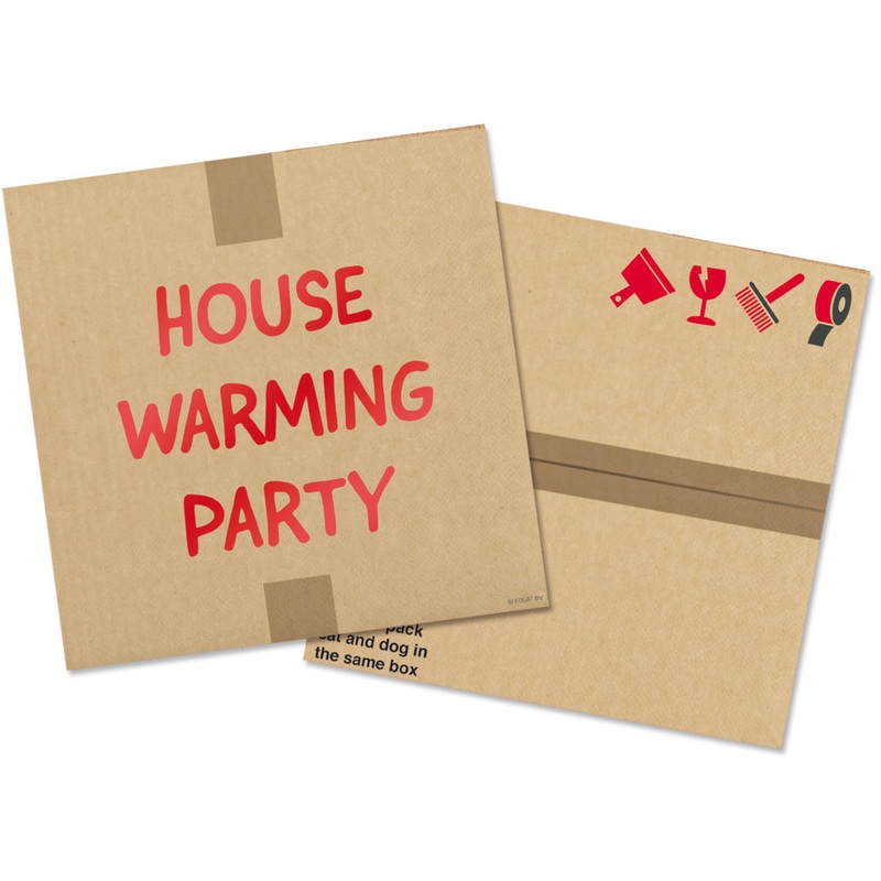 20 House Warming Party napkins 33cm