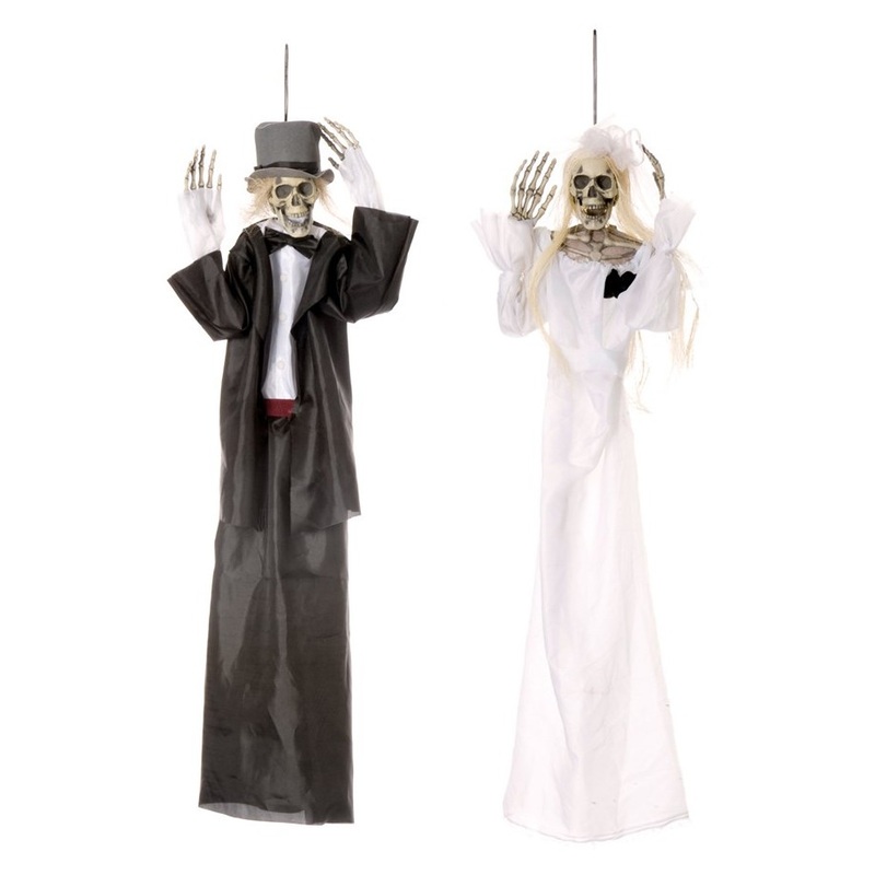 Skeleton bride and groom Heribert and Hermine Deko
