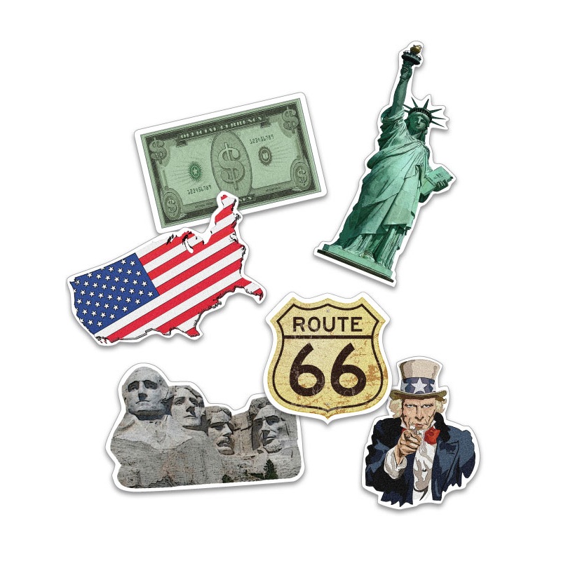 USA XXL sprinkle decoration 24 pieces