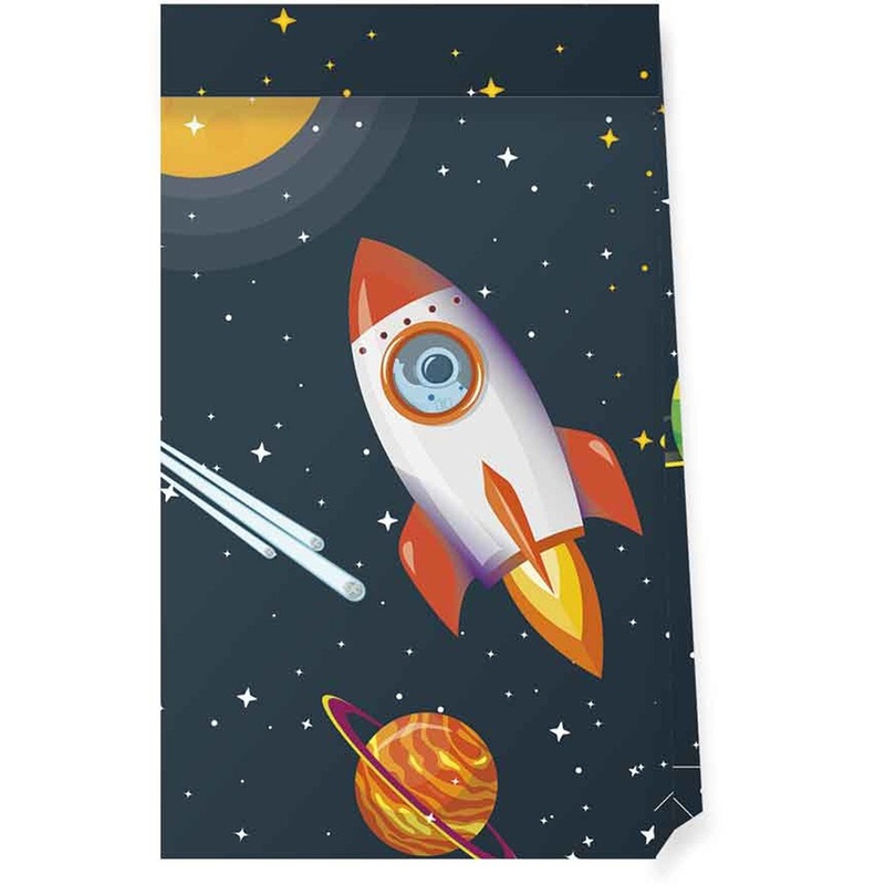 4 Space Rocket FSC paper bags