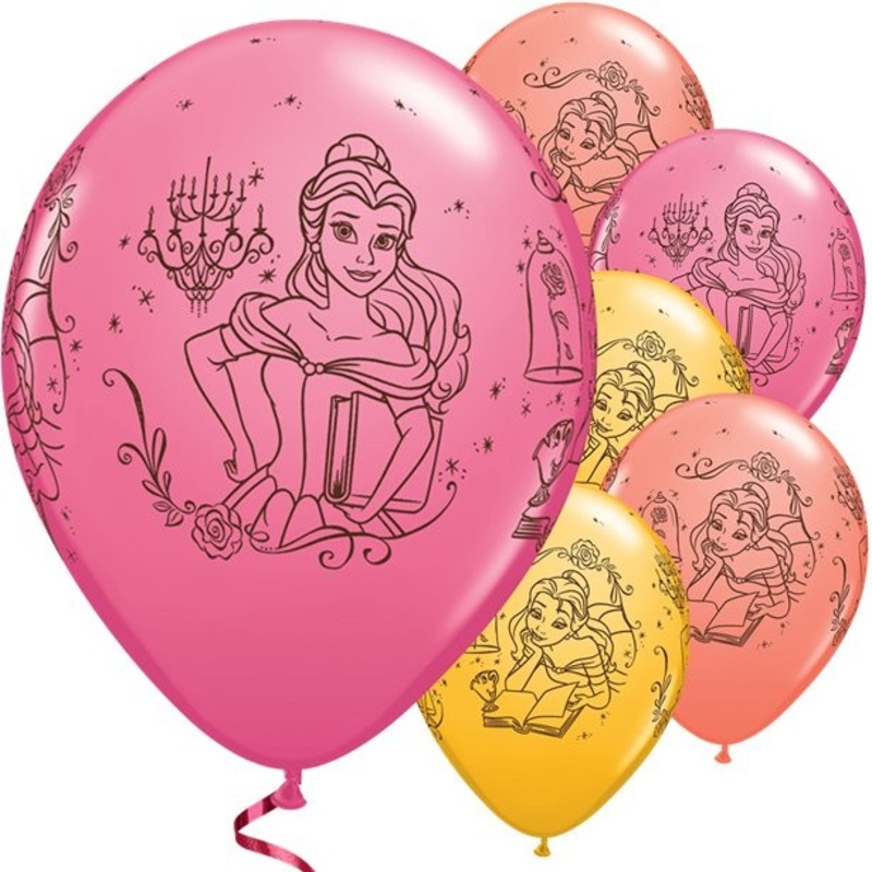 5 Belles fairy tale hour balloons 28cm