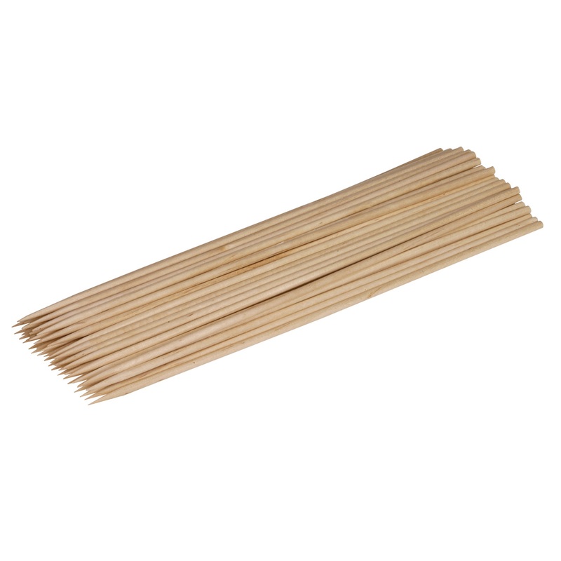 50 wooden kebab skewers 20cm