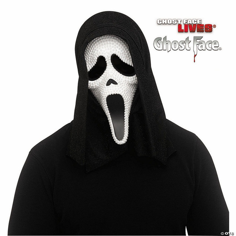 Adults Ghost Face Pearlescent Full Face Mask