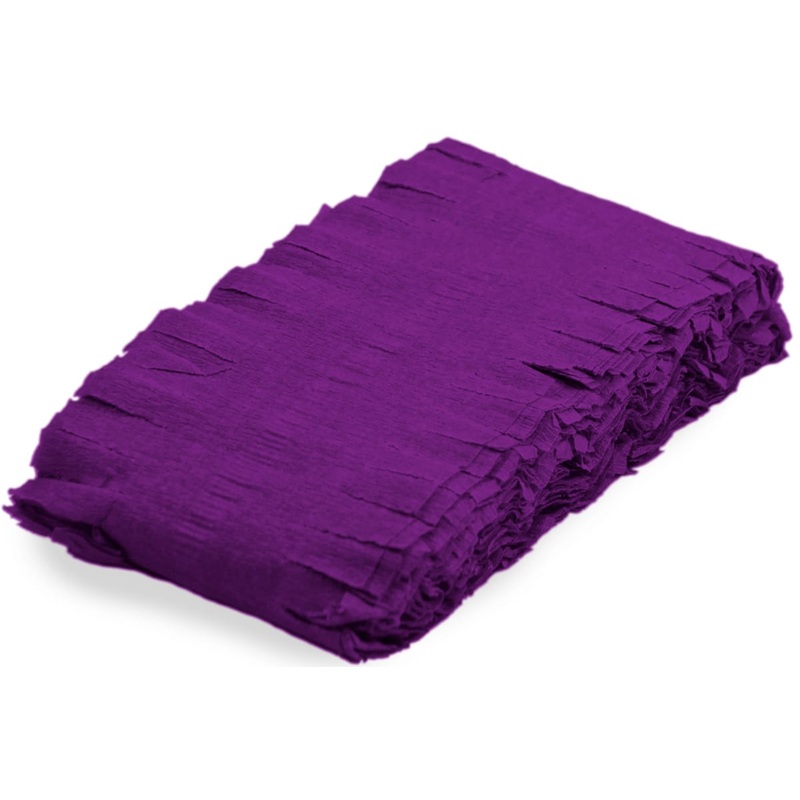 Rotating garland crepe purple 6m