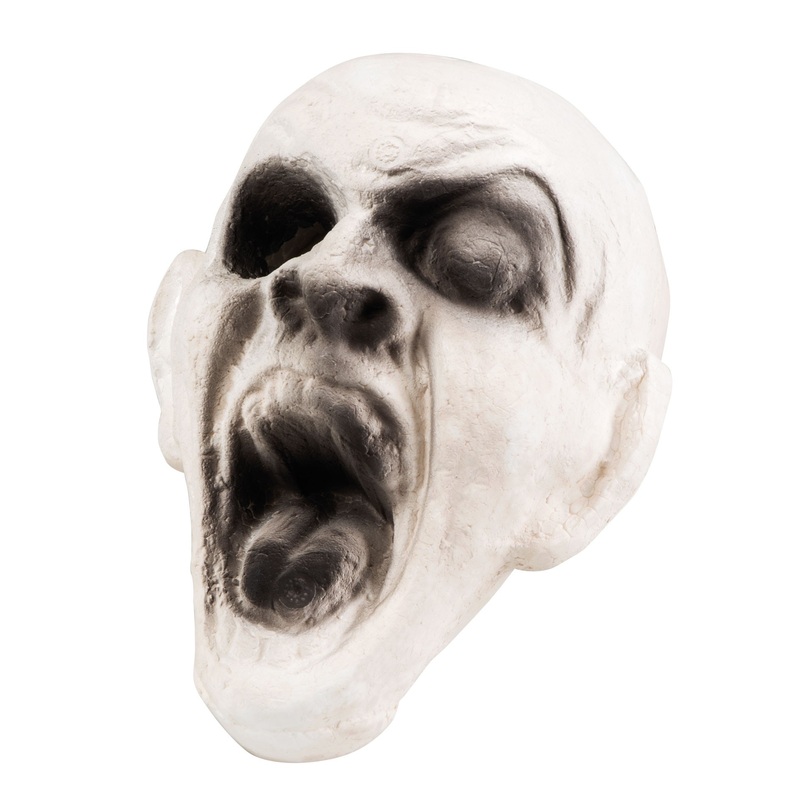 Zombie head Halloween decoration 17x14cm