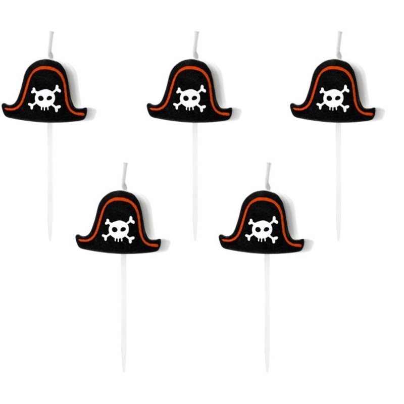 5 South Sea pirate cake candles