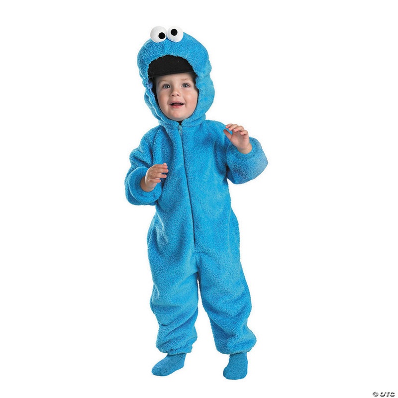 Boy’s Deluxe Cookie Monster Plush Jumpsuit