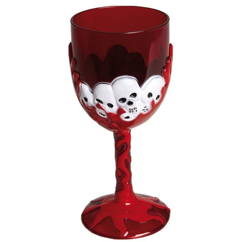 Weinkelch Creepy skulls 18cm