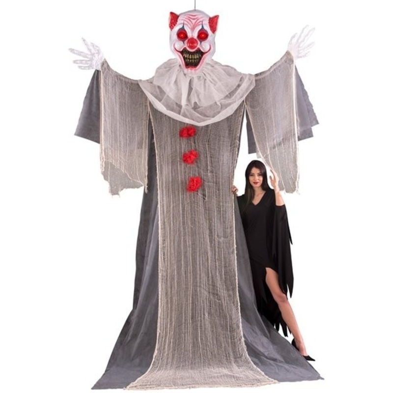 XXL horror clown with shining eyes 3.6m