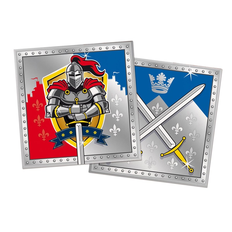 20 napkins knight coat of arms 33cm