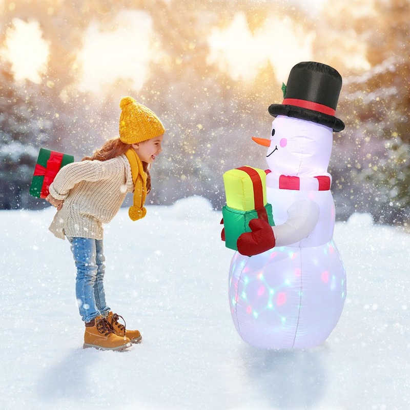 2023 Christmas Inflatable Snowman Airblown Yard Decorating LED Snowman