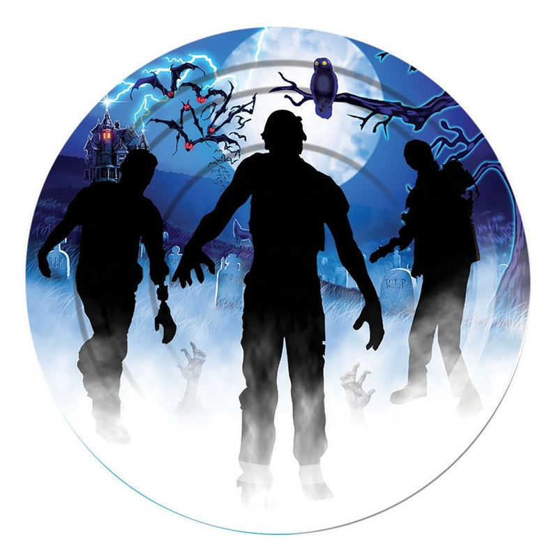 8 Small Zombie In Nebelschwanden paper plates 18cm