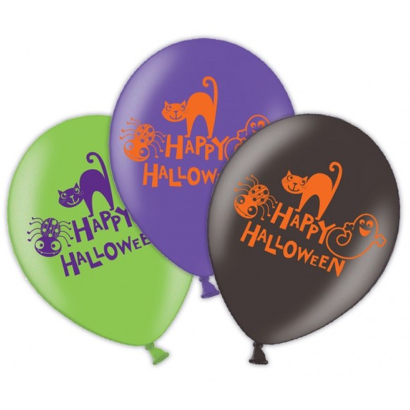 6 Witch Ride Balloons 28cm