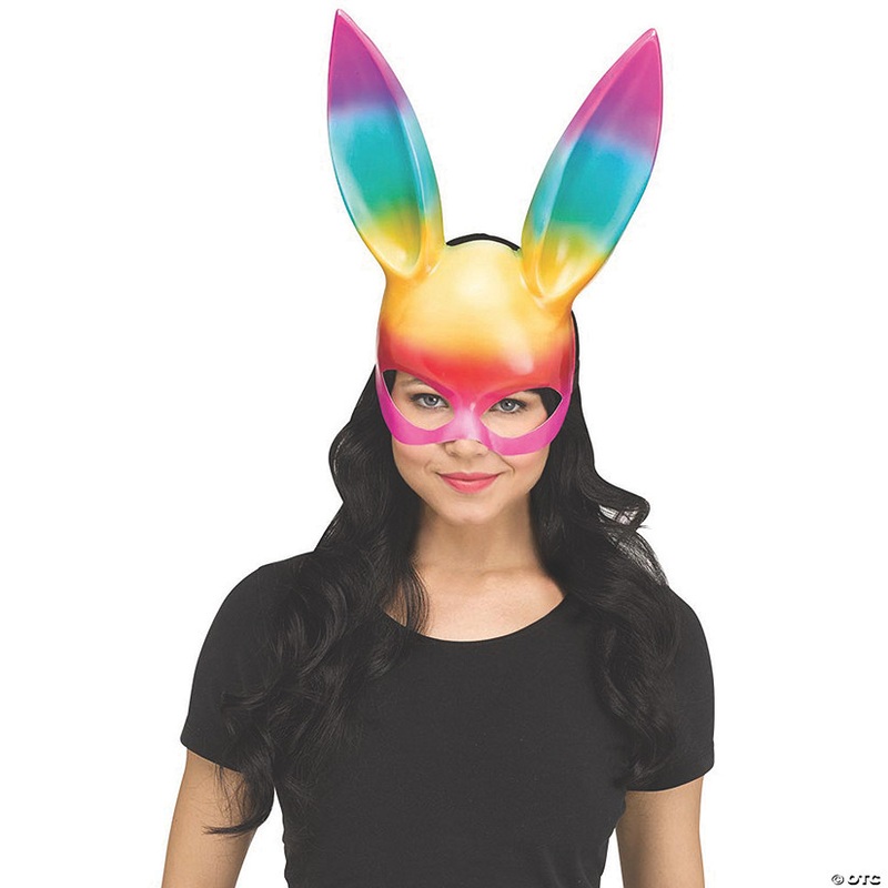 Adults Rainbow Bunny Mask